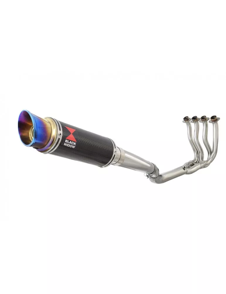 GSXR 750 K8 K9 L0 08 09 10 Ligne complète & Silencieux GP Rond En Carbone + canule en Inox Anodisé 230mm