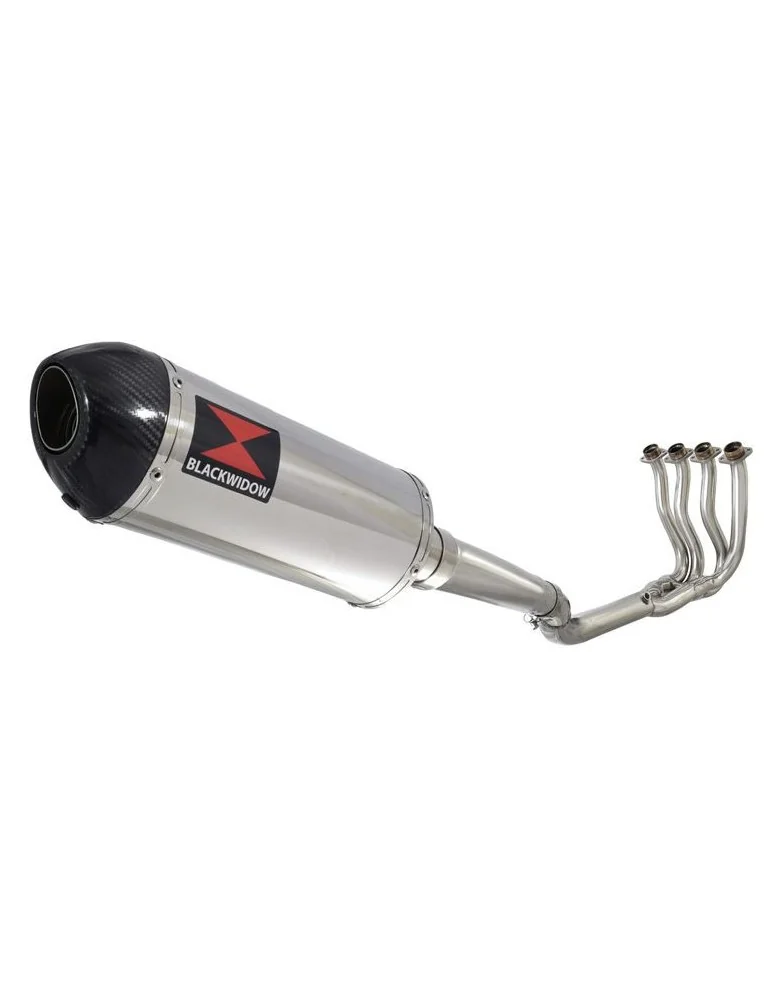GSXR 750 K8 K9 L0 08 09 10 Ligne complète & Silencieux Ovale en Inox + Canule en Carbone 300mm