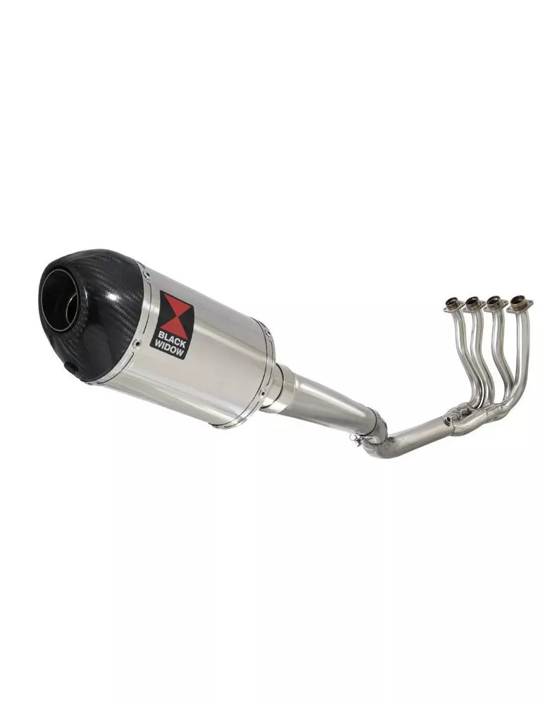 GSXR 750 K8 K9 L0 08 09 10 Ligne complète & Silencieux Ovale en Inox + Canule en Carbone 200mm