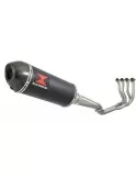GSXR 750 K8 K9 L0 08 09 10 Ligne complète & Silencieux Ovale Noir en Inox + Canule en Carbone 300mm