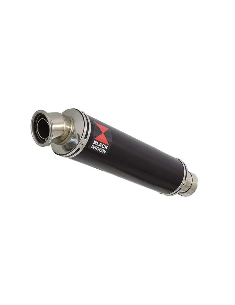 GSXR 750 K6 K7 2006 2007 Decata Silencieux / Silencieux Rond Noir En Inox 350mm