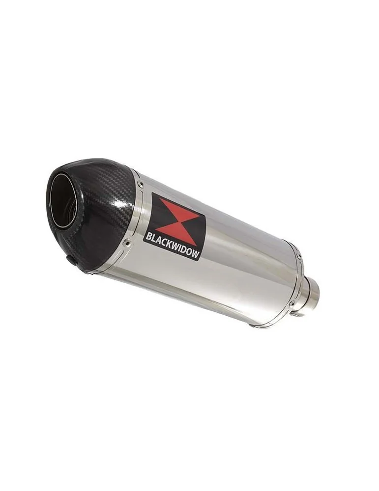 GSXR 750 K6 K7 2006 2007 Decata Silencieux / Silencieux Ovale En Inox + Canule en Carbone 300mm