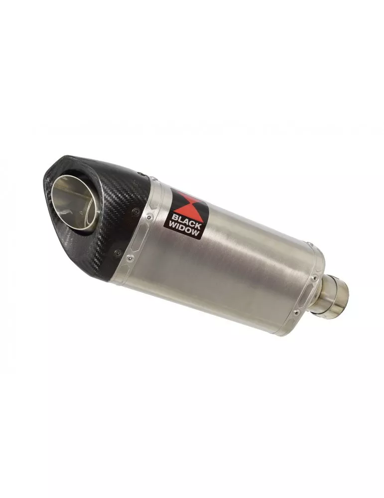 GSXR 750 K6 K7 2006 2007 Decata Silencieux & Silencieux Tri Ovale en Inox + Canule en Carbone 250mm