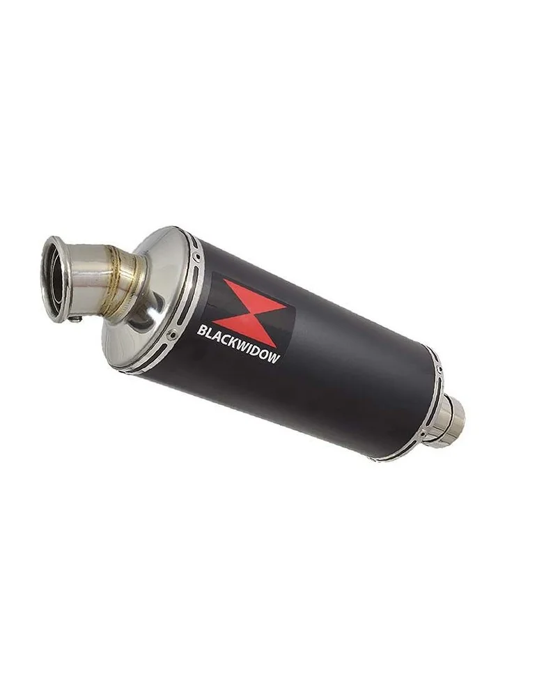 GSXR 750 K6 K7 2006 2007 Decata Silencieux / Silencieux Rond Noir En Inox 300mm