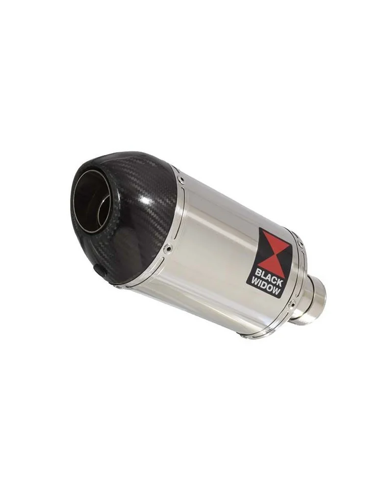 GSXR 750 K6 K7 2006 2007 Decata Silencieux / Silencieux Ovale En Inox + Canule en Carbone 200mm