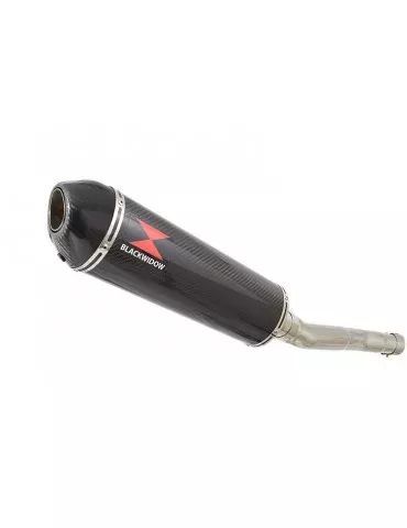 CBR250R MC41 2011-2014 Tube de raccord & Silencieux Ovale En Carbone + Carbone Tip 400mm