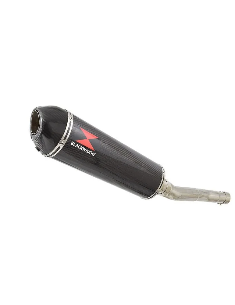 CBR250R MC41 2011-2014 Tube de raccord & Silencieux Ovale En Carbone + Carbone Tip 400mm