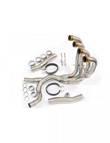 KAWASAKI ZZR1200 ZZR 1200 4-2 Ligne complète & Silencieux Rond GP Style Noir En Inox 230mm