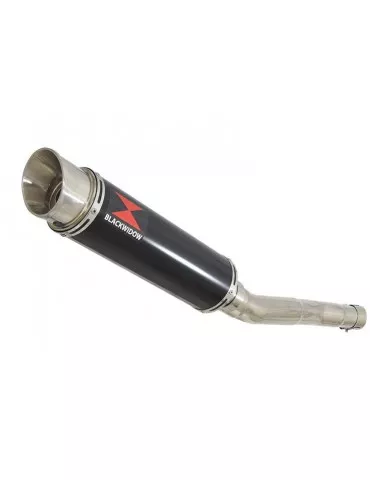 CBR250R MC41 2011-2014 Tube de raccord & Silencieux Rond GP Style Noir En Inox 360mm
