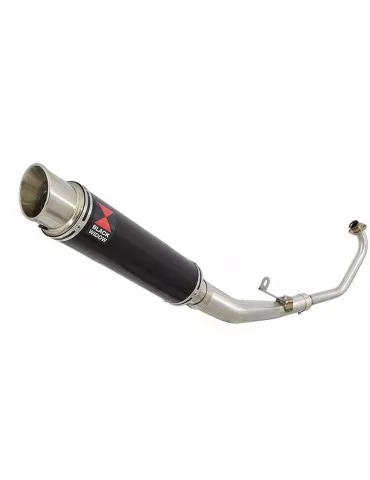 CBR 125 CBR125R 2011 - 2017 Diamètre XI Ligne complète & Silencieux Rond GP Style Noir En Inox 350mm