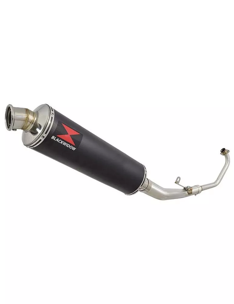 CBR 125 CBR125R 2011 - 2017 Diamètre XI Ligne complète & Silencieux Rond Noir En Inox 400mm
