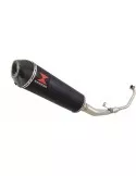 CBR 125 CBR125R 2011 - 2017 Diamètre XI Ligne complète & Silencieux Ovale Noir En Inox + En Carbone Tip 400mm
