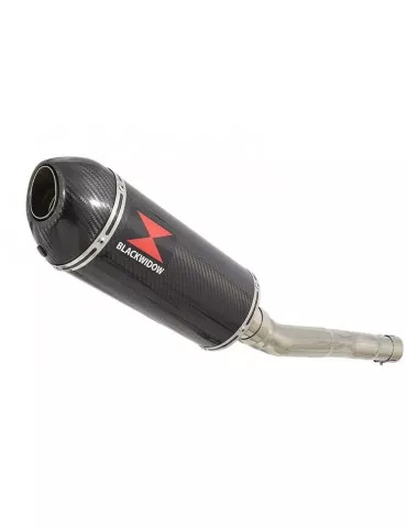 CBR250R MC41 2011-2014 Tube de raccord & Silencieux Ovale En Carbone + Carbone Tip 300mm