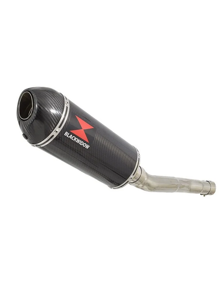 CBR250R MC41 2011-2014 Tube de raccord & Silencieux Ovale En Carbone + Carbone Tip 300mm