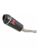 CBR250R MC41 2011-2014 Tube de raccord & Silencieux Ovale En Carbone + Carbone Tip 300mm
