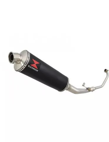 CBR 125 CBR125R 2011 - 2017 Diamètre XI Ligne complète & Silencieux Ovale Noir En Inox 400mm