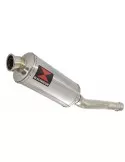 CBR250R MC41 2011-2014 Tube de raccord & Silencieux Ovale En Inox 300mm