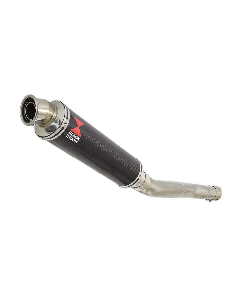CBR250R MC41 2011-2014 Tube de raccord & Silencieux Rond En Carbone 350mm