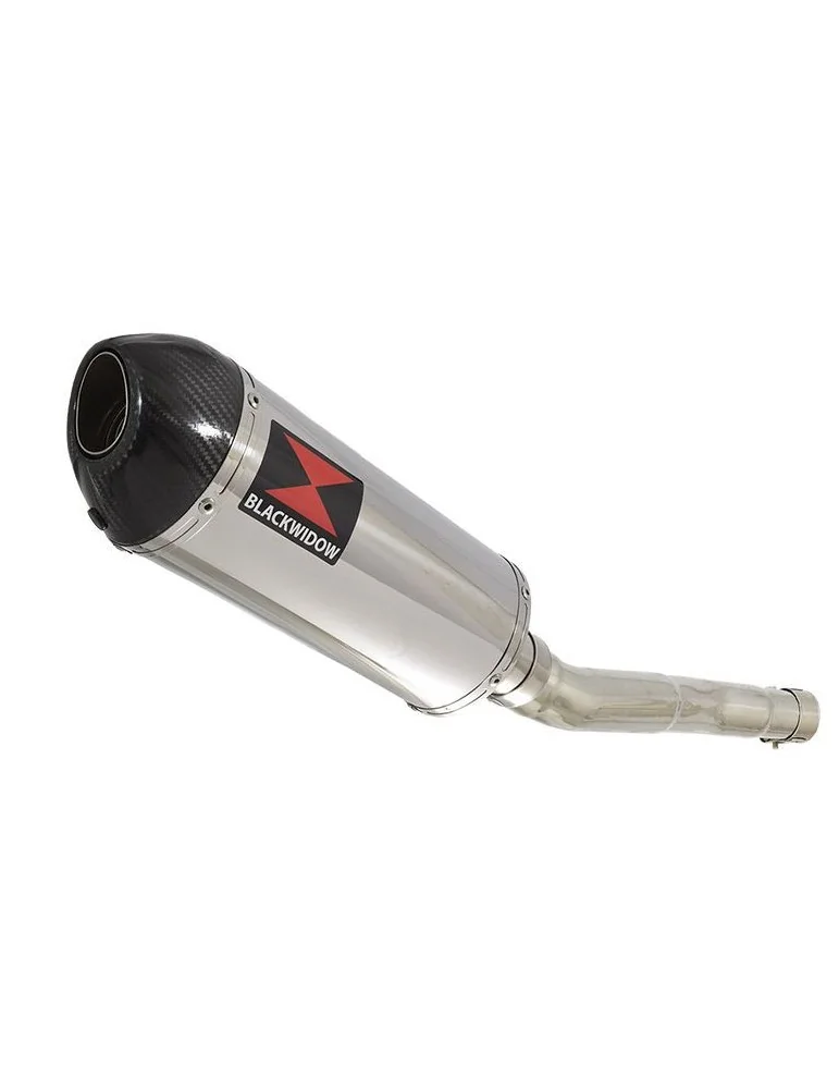 CBR250R MC41 2011-2014 Tube de raccord & Silencieux Ovale En Inox + Carbone Tip 300mm