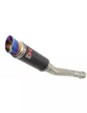 CBR250R MC41 2011-2014 Tube de raccord & Silencieux GP Rond En Carbone + Inox Anodisé Tip 230mm