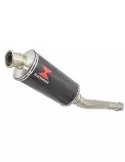 CBR250R MC41 2011-2014 Tube de raccord & Silencieux Ovale En Carbone 300mm