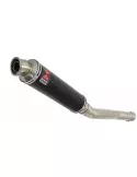 CBR250R MC41 2011-2014 Tube de raccord & Silencieux Rond Noir En Inox 350mm
