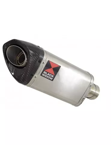 CBR250R MC41 2011-2014 Tube de raccord & Silencieux Tri Ovale Inox + Carbone Tip 250mm