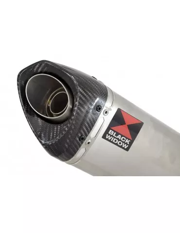 CBR250R MC41 2011-2014 Tube de raccord & Silencieux Tri Ovale Inox + Carbone Tip 250mm