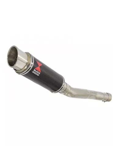 CBR250R MC41 2011-2014 Tube de raccord & Silencieux GP Rond En Carbone + Canule en Titane 230mm