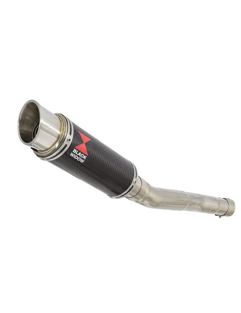 CBR250R MC41 2011-2014 Tube de raccord & Silencieux GP Rond En Carbone + Canule en Titane 230mm