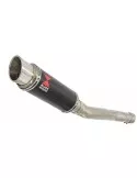 CBR250R MC41 2011-2014 Tube de raccord & Silencieux GP Rond En Carbone + Canule en Titane 230mm