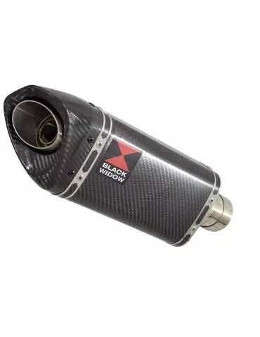 CBR250R MC41 2011-2014 Tube de raccord & Silencieux Tri Ovale En Carbone + Carbone Tip 250mm