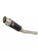 CBR250R MC41 2011-2014 Tube de raccord & Silencieux Rond GP Style Noir En Inox 230mm