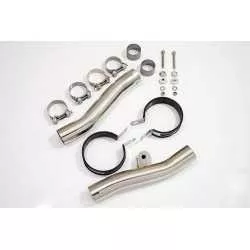 ZZR1200 ZZR 1200 4-2 Silencieux kit & Silencieux Rond GP style En Inox 350mm
