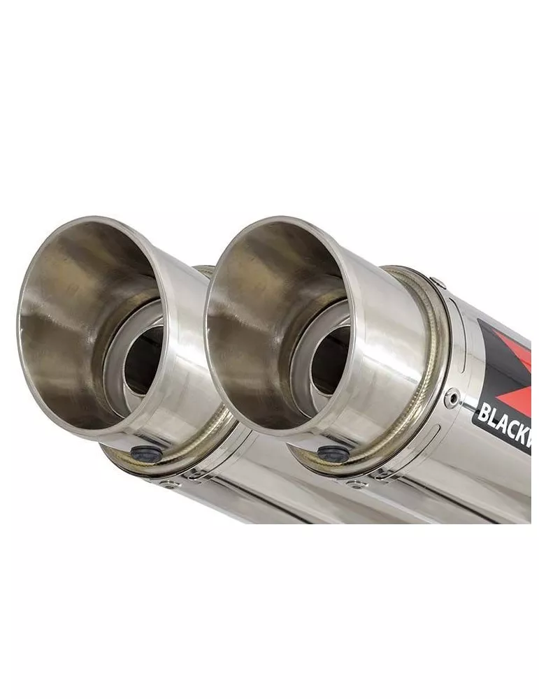 ZZR1200 ZZR 1200 4-2 Silencieux kit & Silencieux Rond GP style En Inox 360mm