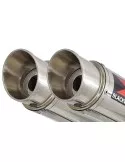 ZZR1200 ZZR 1200 4-2 Silencieux kit & Silencieux Rond GP style En Inox 360mm