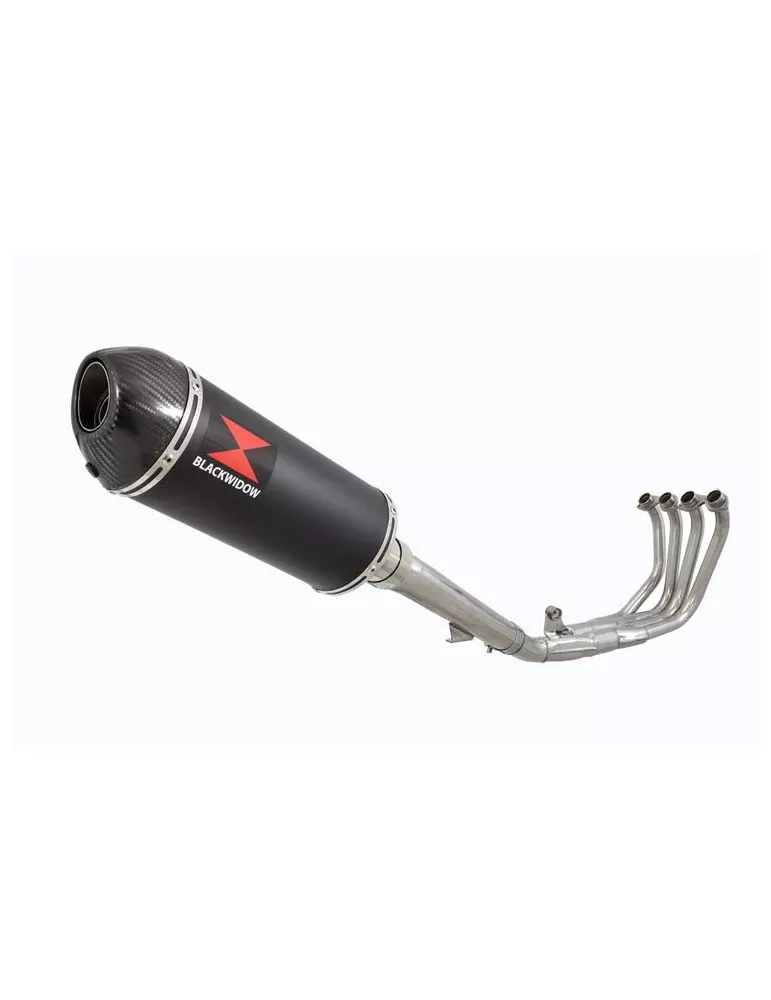 CBR600 CBR 600 91-98 FM-FW Ligne complète & Silencieux Ovale Noir En Inox + Carbone Tip 300mm