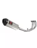 CBR600 CBR 600 FS1 FS2 Sport 2001 2002 Ligne complète & Silencieux Ovale En Inox + En Carbone Tip 300mm