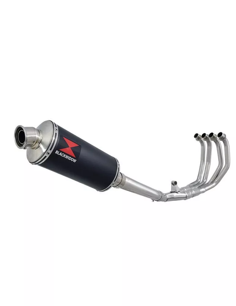 CBR600 CBR 600 FS1 FS2 Sport 2001 2002 Ligne complète & Silencieux Ovale Noir En Inox 300mm