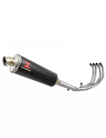 CBR600 CBR 600 F1 F2 F3 F4 F5 F6 F7 2001-2007 Ligne complète & Silencieux Ovale En Carbone 400mm