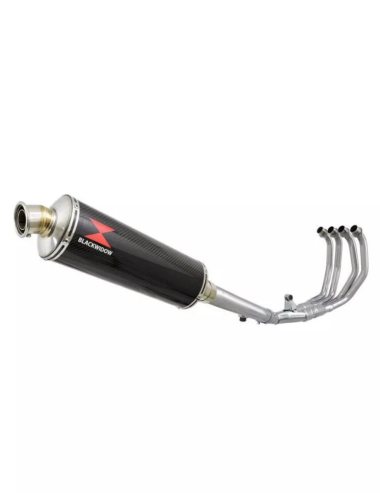 CBR600 CBR 600 F1 F2 F3 F4 F5 F6 F7 2001-2007 Ligne complète & Silencieux Ovale En Carbone 400mm