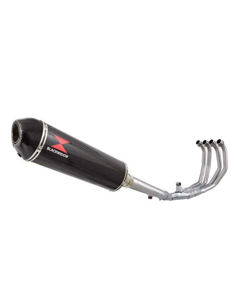 CBR600 CBR 600 F1 F2 F3 F4 F5 F6 F7 2001-2007 Ligne complète & Silencieux Ovale En Carbone + Carbone Tip 400mm