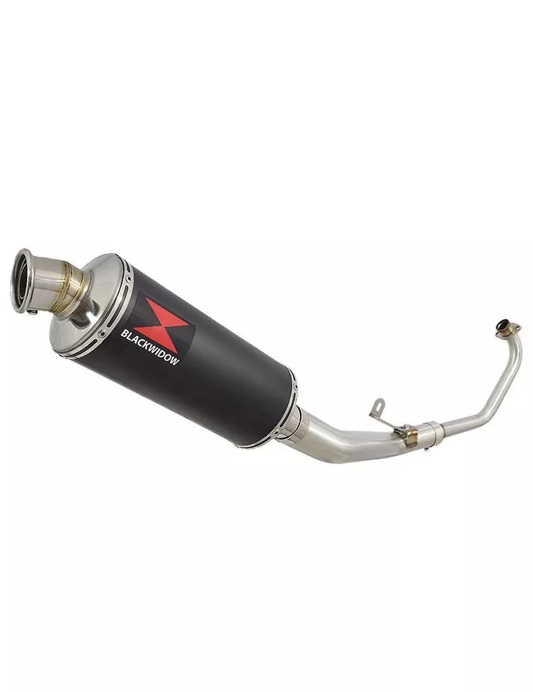 CBR 125 CBR125R 2011 - 2017 Diamètre XI Ligne complète & Silencieux Rond Noir En Inox 300mm
