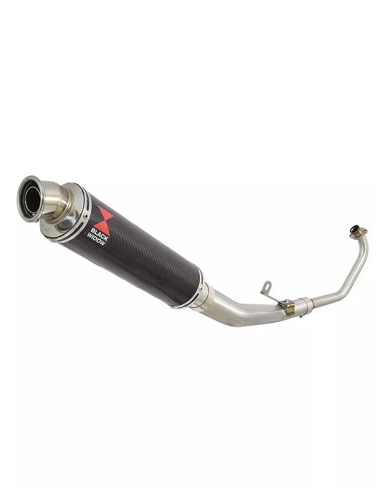 CBR 125 CBR125R 2011 - 2017 Diamètre XI Ligne complète & Silencieux Rond En Carbone 350mm