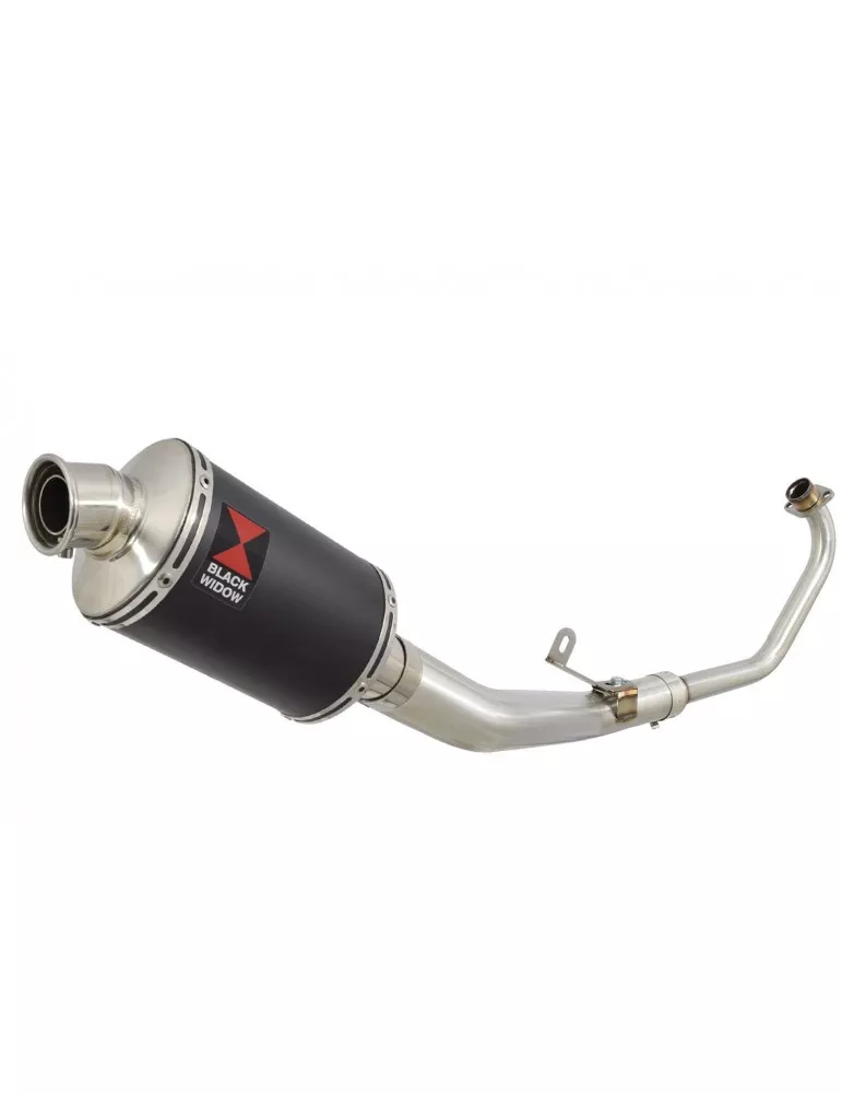 CBR 125 CBR125R 2011 - 2017 Diamètre XI Ligne complète & Silencieux Ovale Noir En Inox 230mm