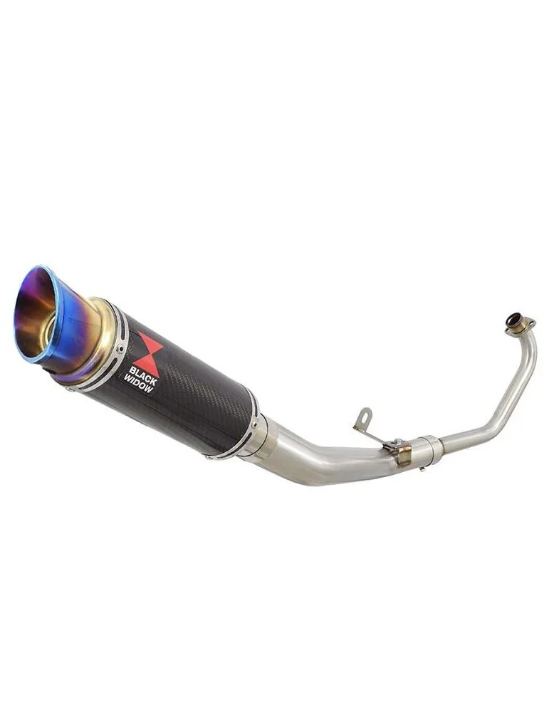 CBR 125 CBR125R 2011 - 2017 Diamètre XI Ligne complète & Silencieux GP Rond En Carbone + Inox Anodisé 230mm