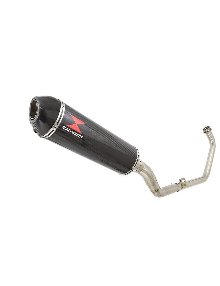 CBR250R MC41 2011-2014 Decata Ligne complète + Silencieux Ovale En Carbone + Carbone Tip 400mm