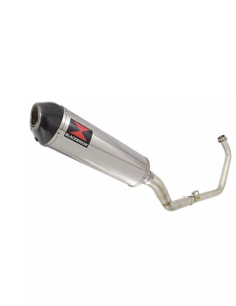 CBR250R MC41 2011-2014 Decata Ligne complète + Silencieux Ovale En Inox + Carbone Tip 400mm