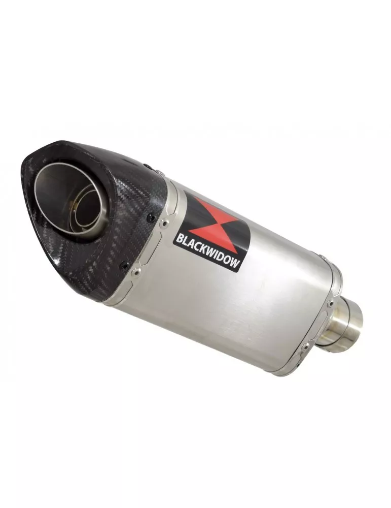 ZZR1200 ZZR 1200 4-1 Ligne complète & Silencieux tri-ovale En Inox + Canule en Carbone 250mm