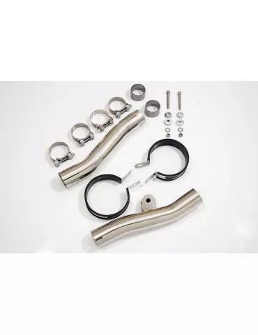 ZZR1200 ZZR 1200 4-2 Silencieux Kit & Silencieux Rond GP Style Noir En Inox 230mm